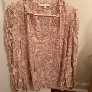 LADIES OLIVACEOUS BLOUSE SIZE MEDIUM